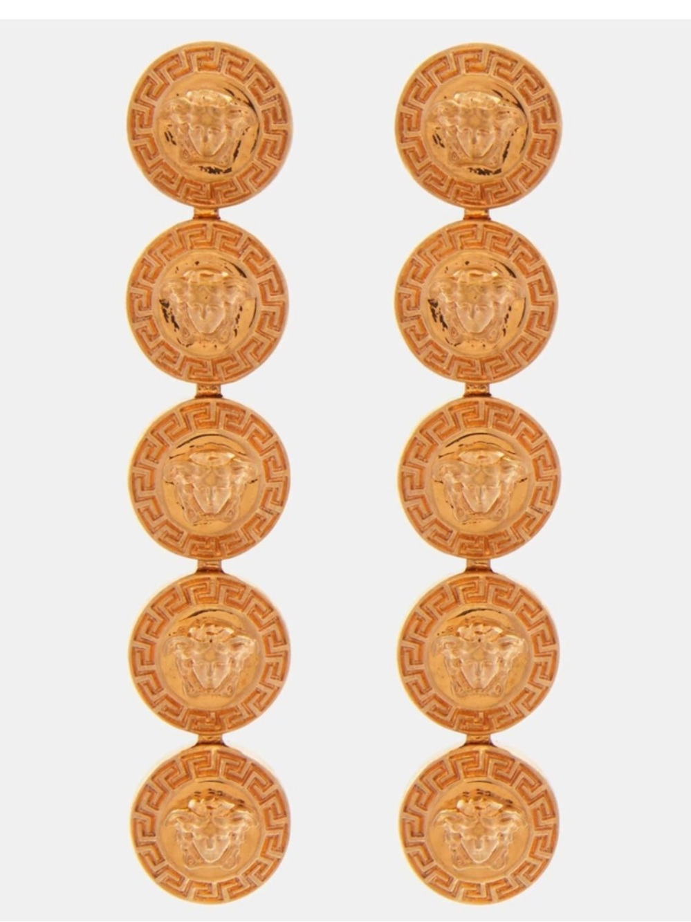 New Versace Medusa pierced earring in original box